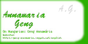 annamaria geng business card